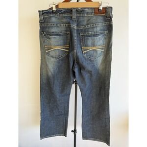 Express Blake loose fit boot cut denim blue jeans 34 X 30 Men's Jeans Rodeo